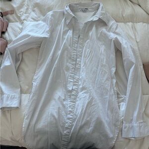 Fashion Nova White Button Down Shirt Top